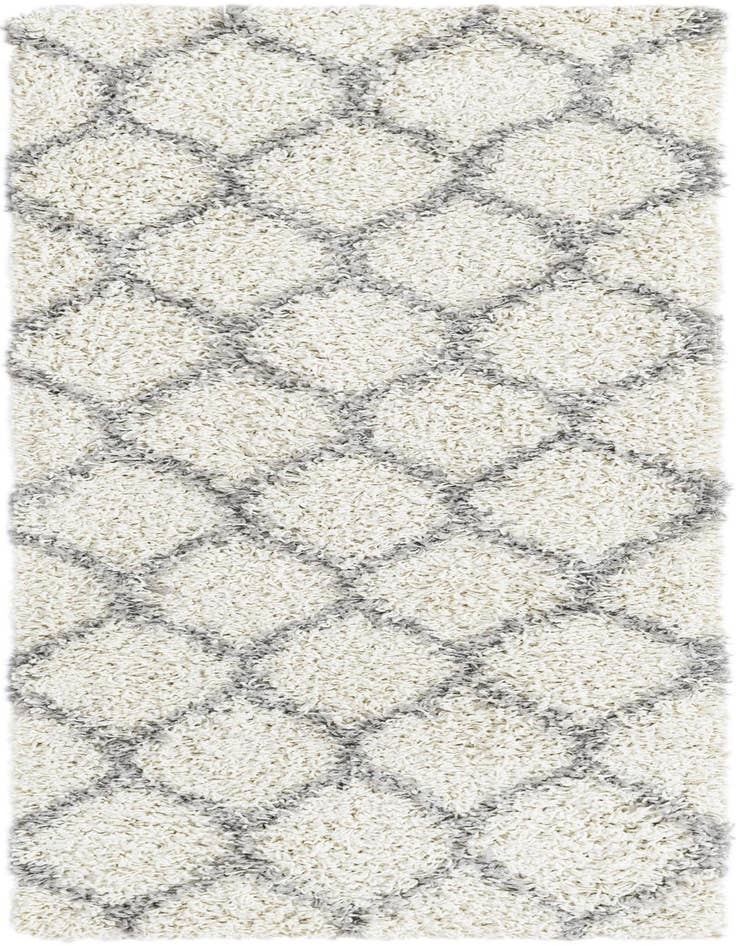 Detail image of  2' x 5' Lattice Shag Runner Rug