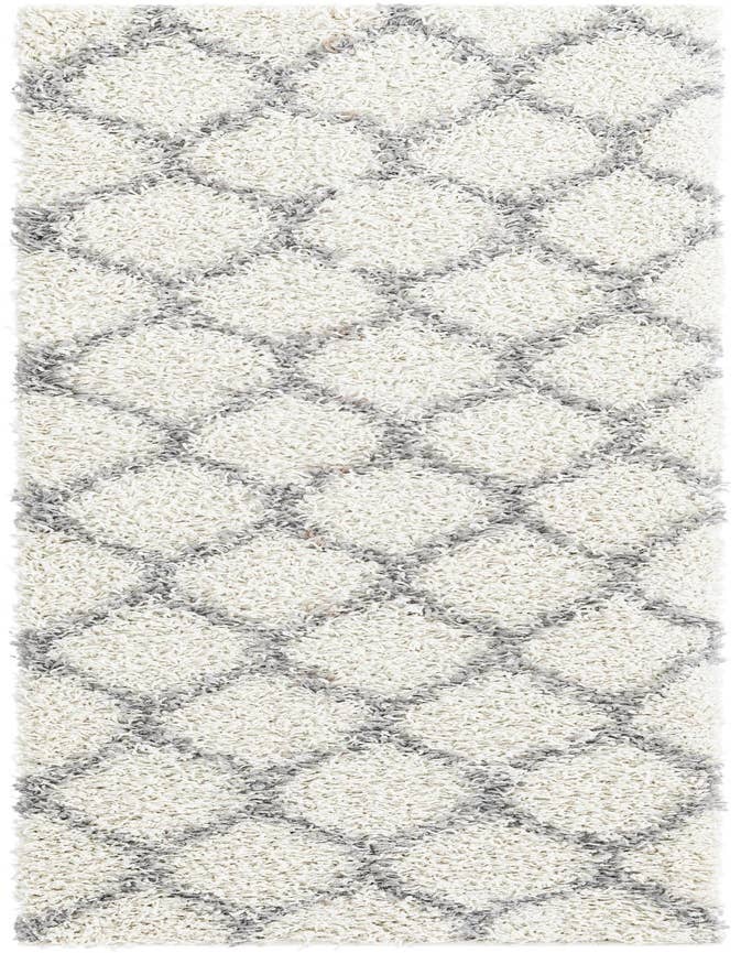 Detail image of  2' x 6' Lattice Shag Runner Rug