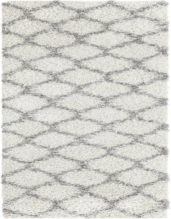 Detail image of  2' 7 x 10' Lattice Shag Runner Rug