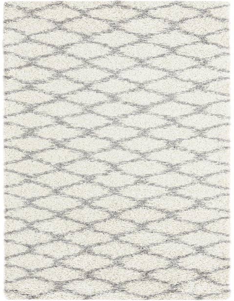 Detail image of  2' 7 x 12' Lattice Shag Runner Rug