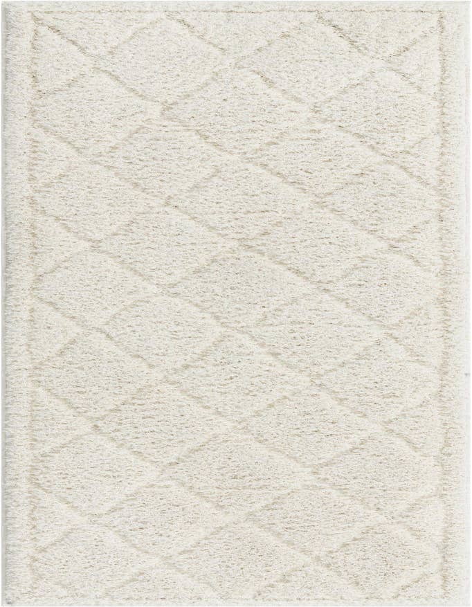 Detail image of 2' x 8' Lattice Shag Runner Rug