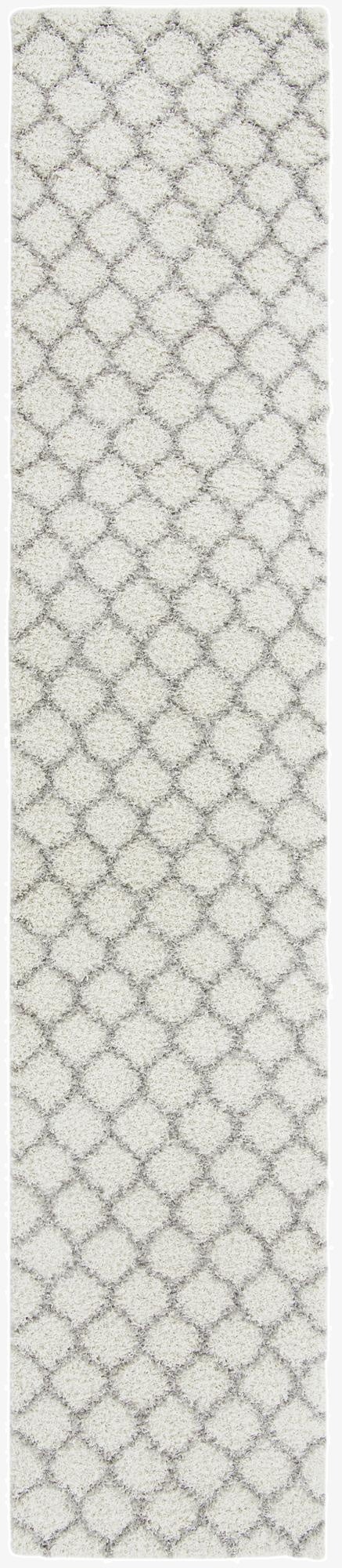 3' 3 x 16' 5 Lattice Shag Runner Rug