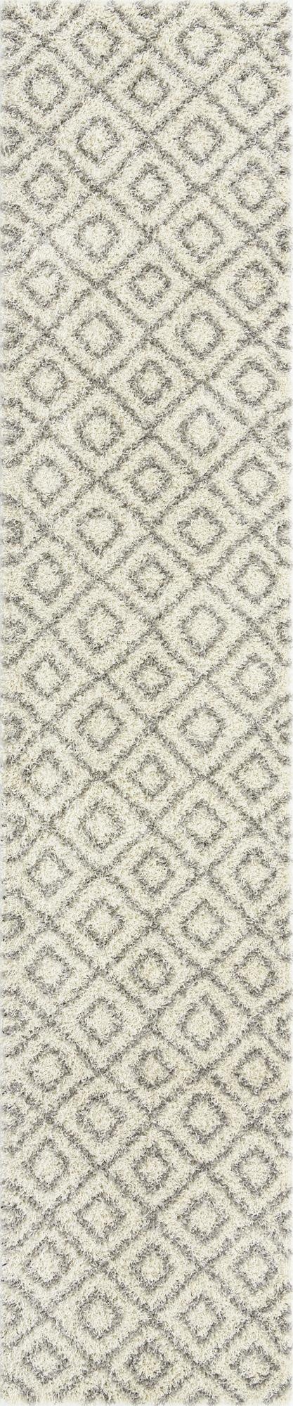  3' 3 x 16' 5 Lattice Shag Runner Rug