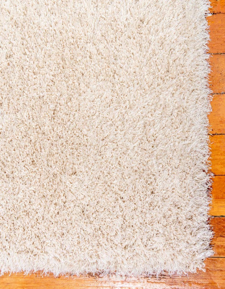 Detail image of 2' 7 x 6' Luxury Solid Shag Runner Rug