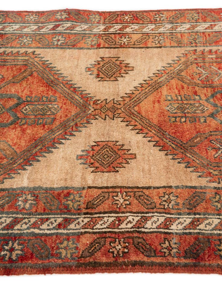 Detail image of  3' 6 x 14'  Hand Knotted Meshkin Persian Wool Runner Rug