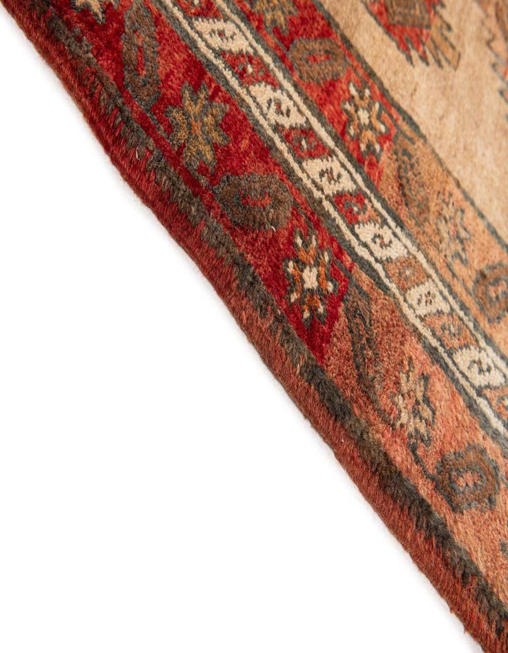 Detail image of  3' 6 x 14'  Hand Knotted Meshkin Persian Wool Runner Rug