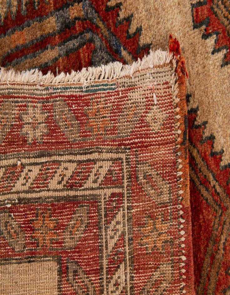 Detail image of  3' 6 x 14'  Hand Knotted Meshkin Persian Wool Runner Rug