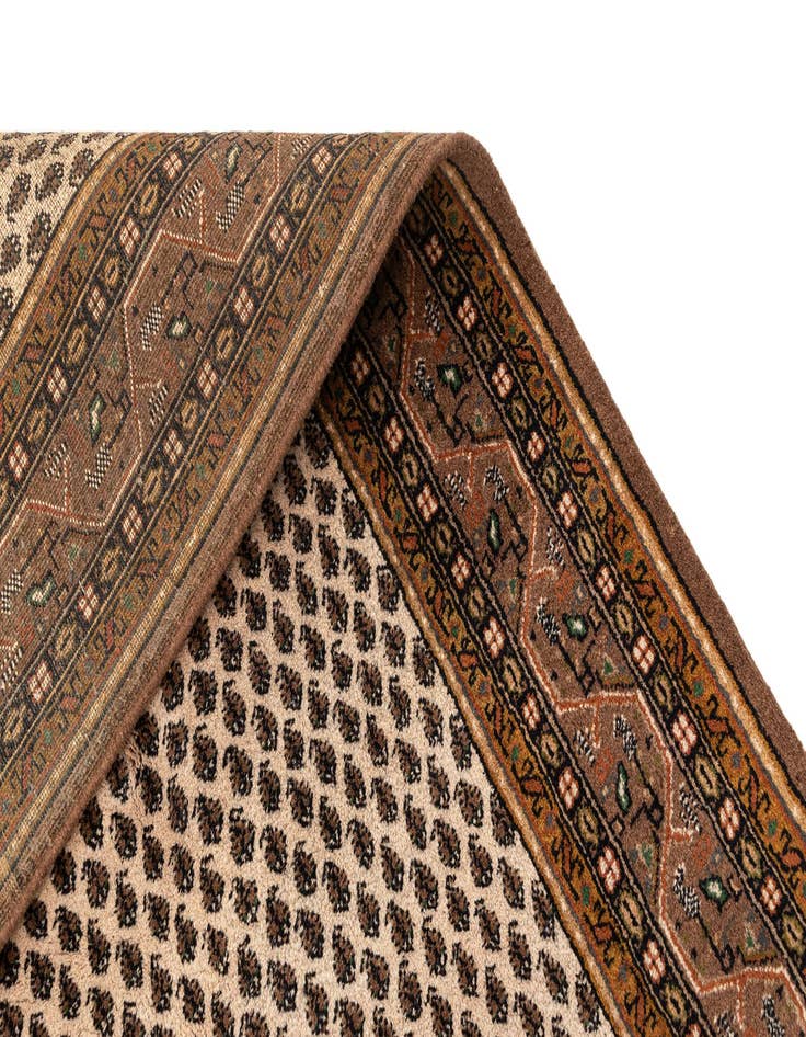 Detail image of  6' x 11' 6  Hand Knotted Mir Wool Runner Rug