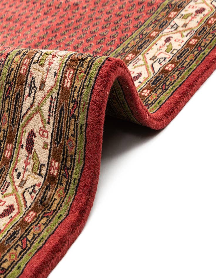 Detail image of  6' x 11' 6  Hand Knotted Mir Wool Runner Rug