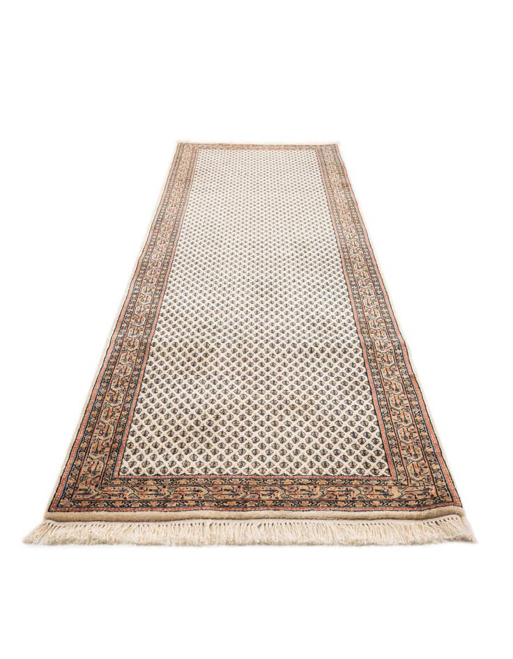 Detail image of  6' 4 x 11' 3  Hand Knotted Mir Wool Runner Rug