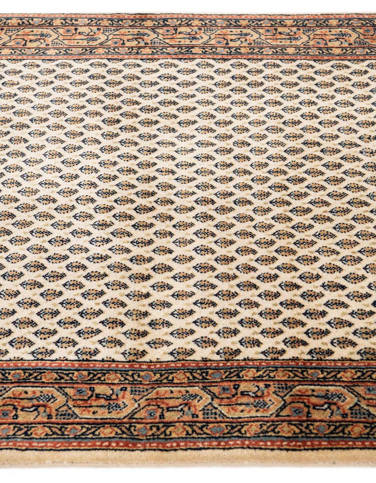 Detail image of  6' 4 x 11' 3  Hand Knotted Mir Wool Runner Rug