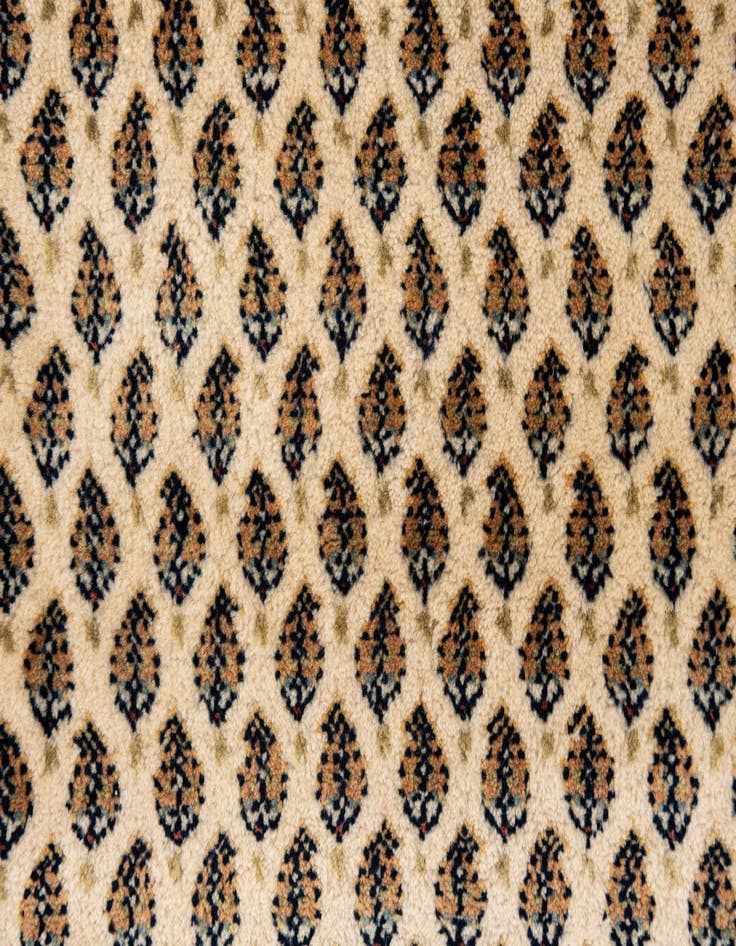 Detail image of  6' 4 x 11' 3  Hand Knotted Mir Wool Runner Rug