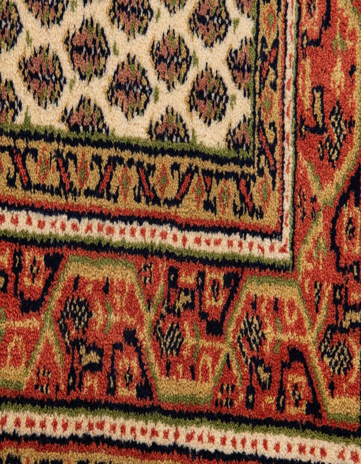 Detail image of  2' 8 x 11' 4  Hand Knotted Mir Wool Runner Rug