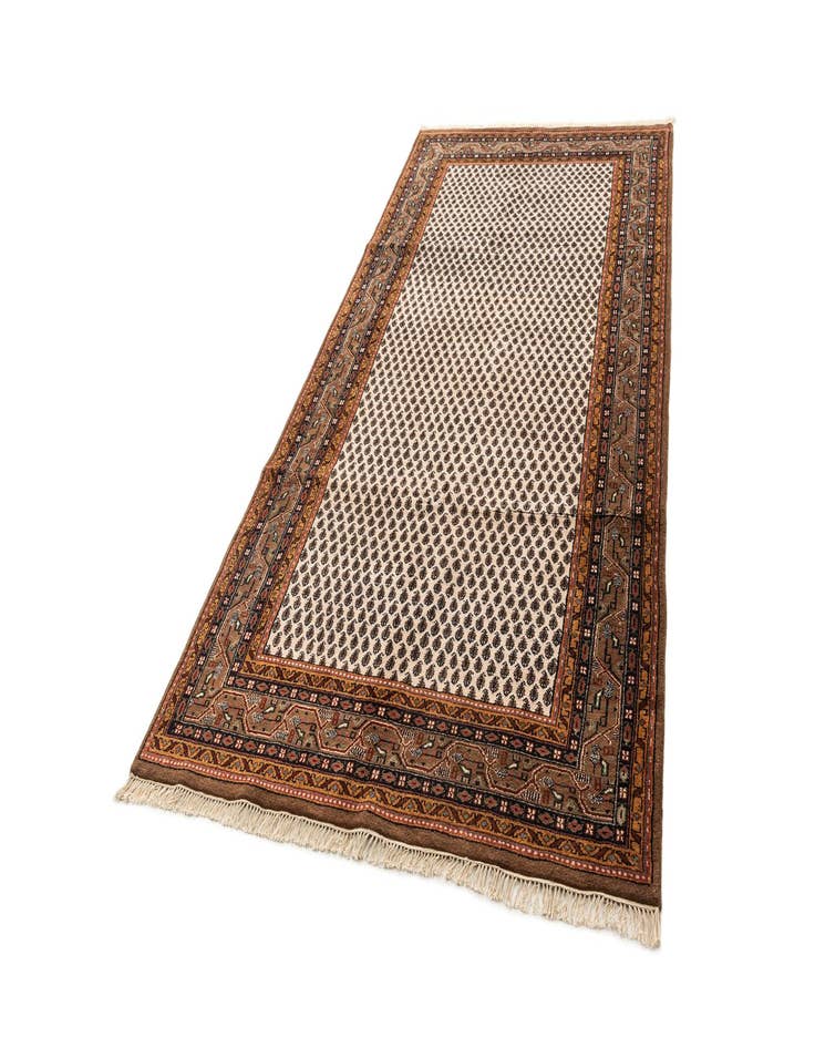 Detail image of  5' 3 x 10' 4  Hand Knotted Mir Wool Runner Rug