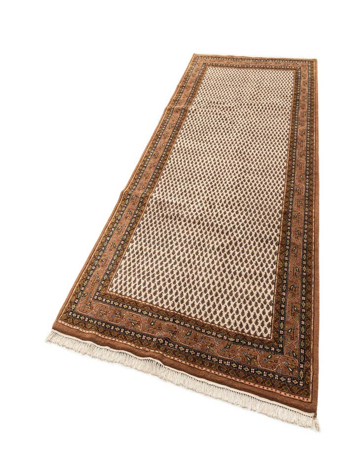 Detail image of  6' 2 x 11' 7  Hand Knotted Mir Wool Runner Rug