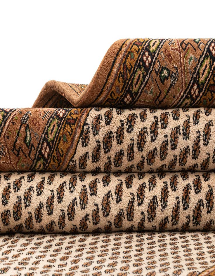 Detail image of  6' 2 x 11' 7  Hand Knotted Mir Wool Runner Rug