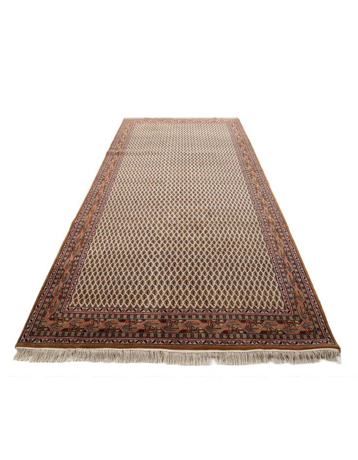 Detail image of  5' 8 x 11' 6  Hand Knotted Mir Wool Runner Rug