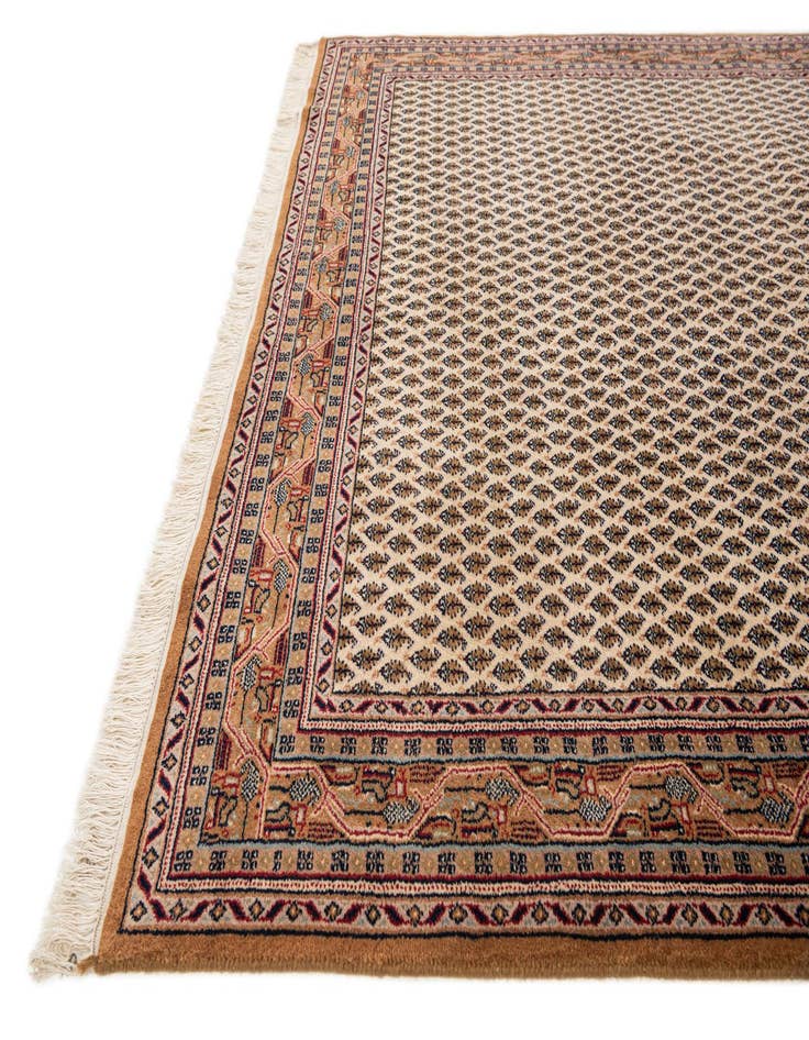 Detail image of  5' 8 x 11' 6  Hand Knotted Mir Wool Runner Rug