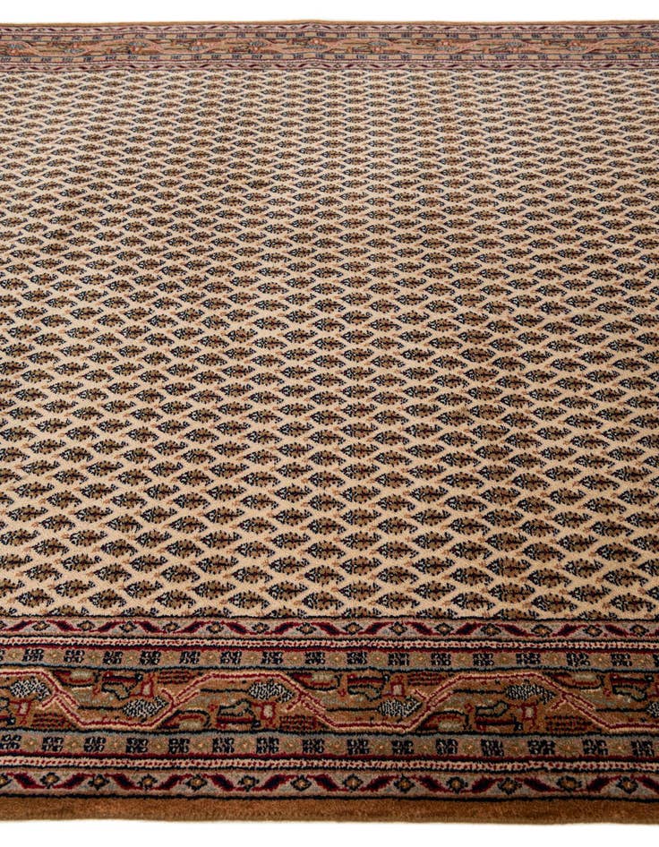 Detail image of  5' 8 x 11' 6  Hand Knotted Mir Wool Runner Rug