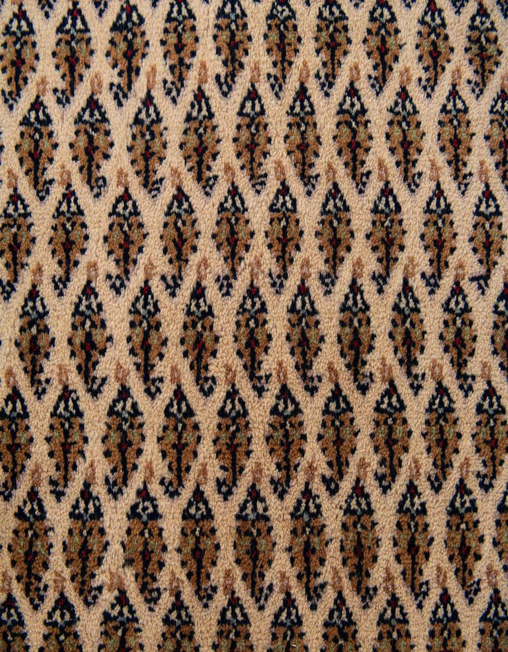 Detail image of  5' 8 x 11' 6  Hand Knotted Mir Wool Runner Rug