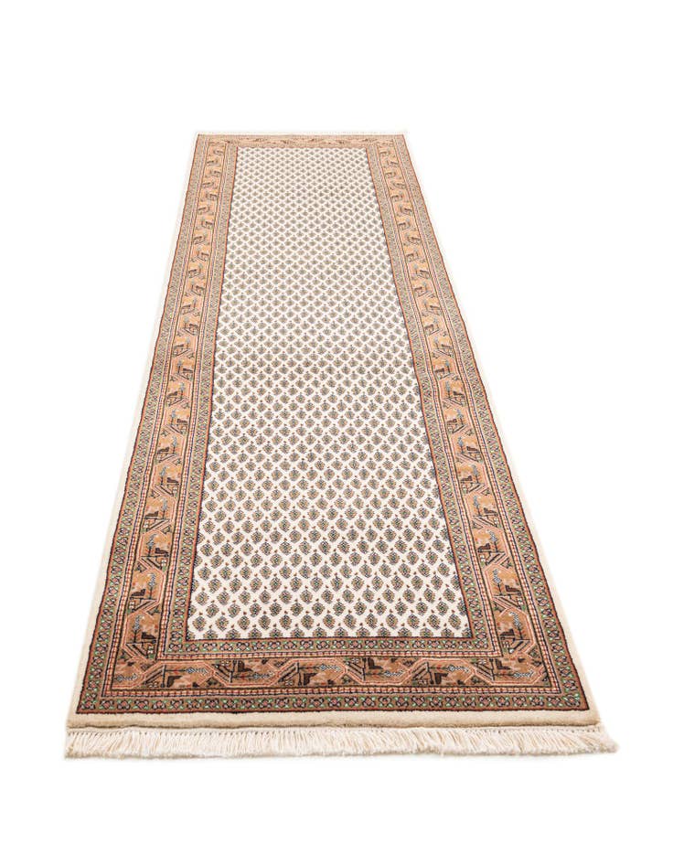 Detail image of  2' 8 x 9' 8  Hand Knotted Mir Wool Runner Rug