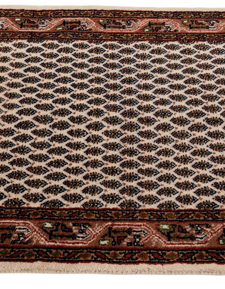 Detail image of  2' 4 x 4' 5  Hand Knotted Mir Wool Runner Rug