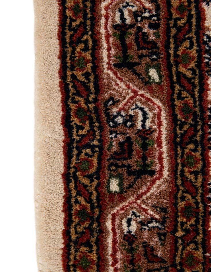 Detail image of  2' 4 x 4' 5  Hand Knotted Mir Wool Runner Rug