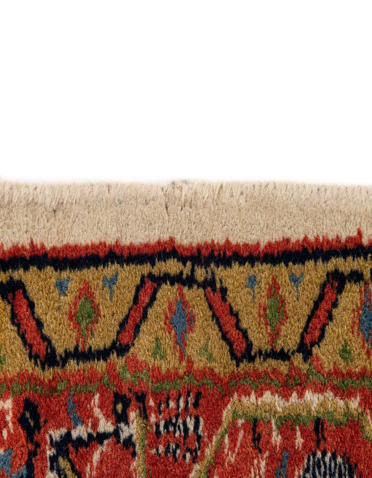 Detail image of  2' 10 x 9' 6  Hand Knotted Mir Wool Runner Rug
