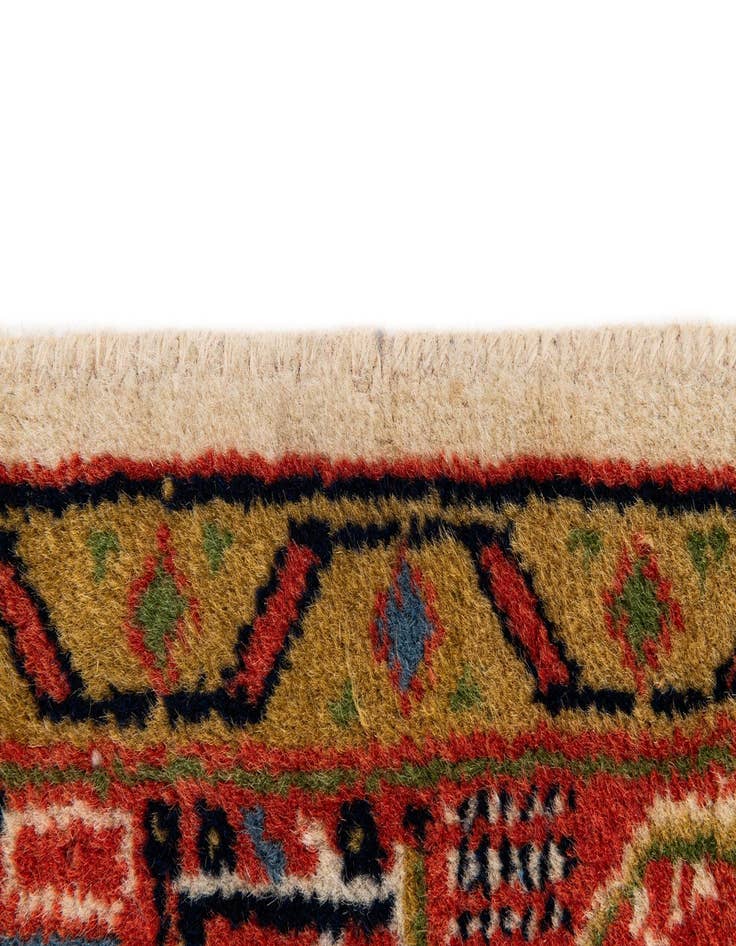 Detail image of  2' 10 x 9' 6  Hand Knotted Mir Wool Runner Rug