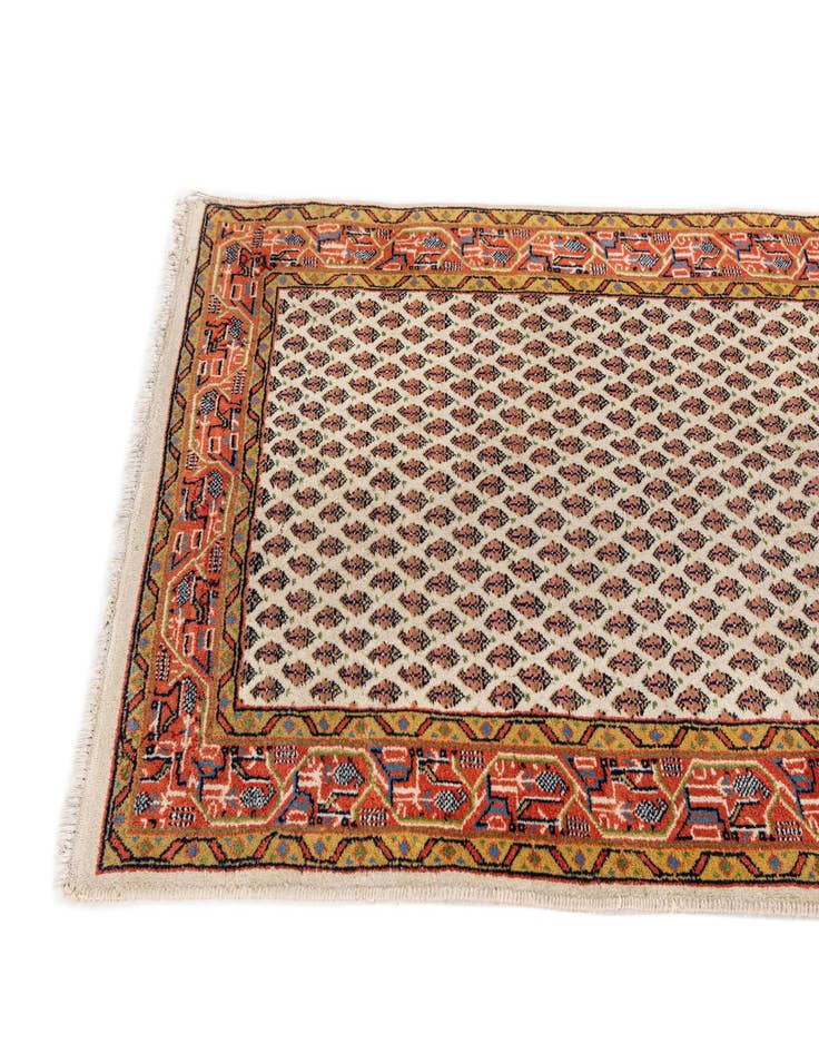 Detail image of  2' 10 x 9' 6  Hand Knotted Mir Wool Runner Rug