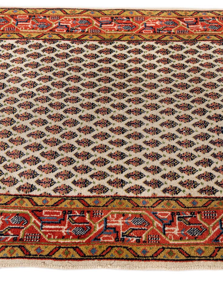Detail image of  2' 10 x 9' 6  Hand Knotted Mir Wool Runner Rug