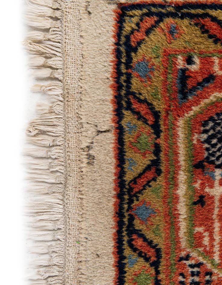 Detail image of  2' 10 x 9' 6  Hand Knotted Mir Wool Runner Rug