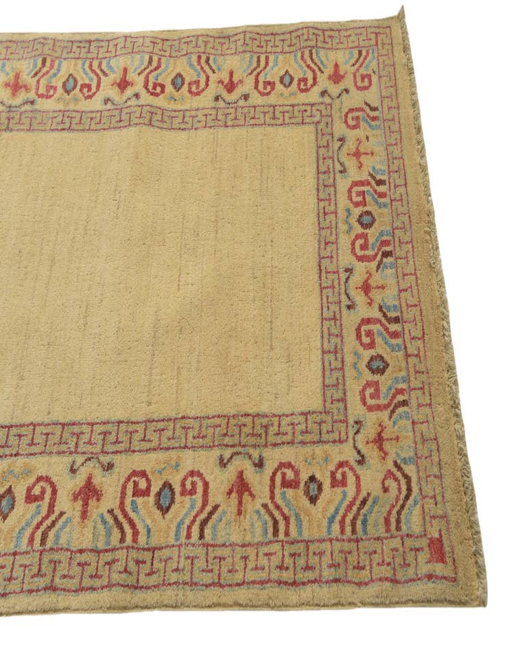 Detail image of  3' 4 x 7' 4  Hand Knotted Modern Ziegler Runner Rug