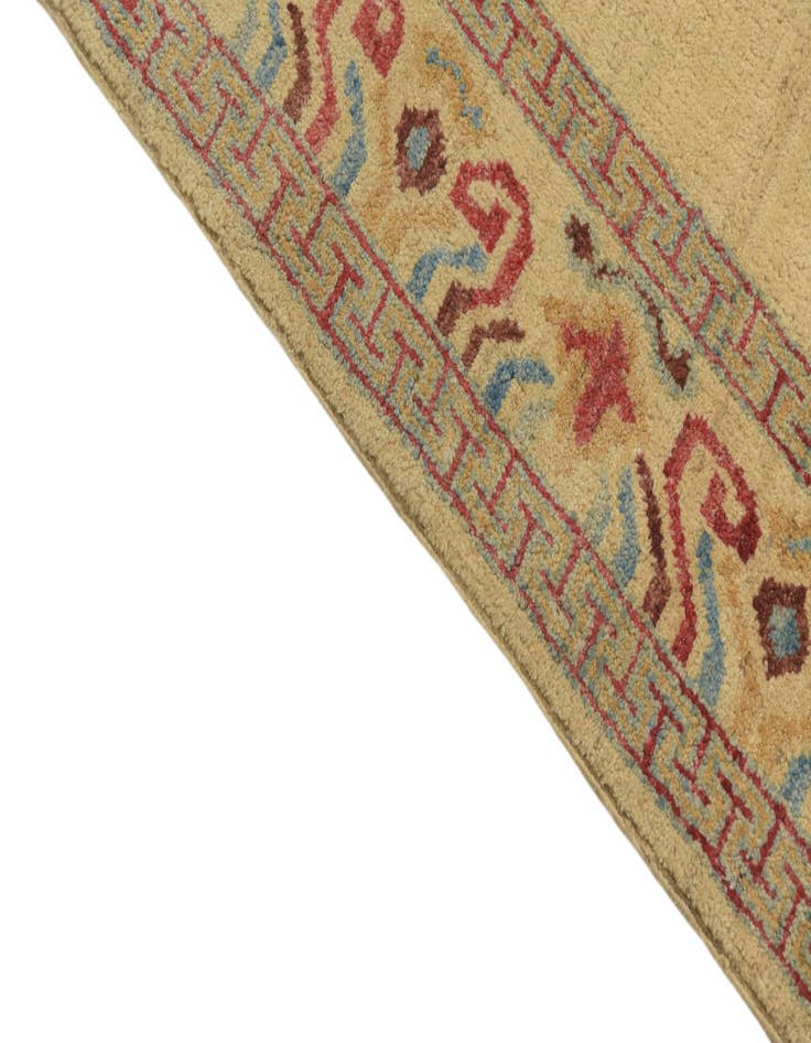 Detail image of  3' 4 x 7' 4  Hand Knotted Modern Ziegler Runner Rug