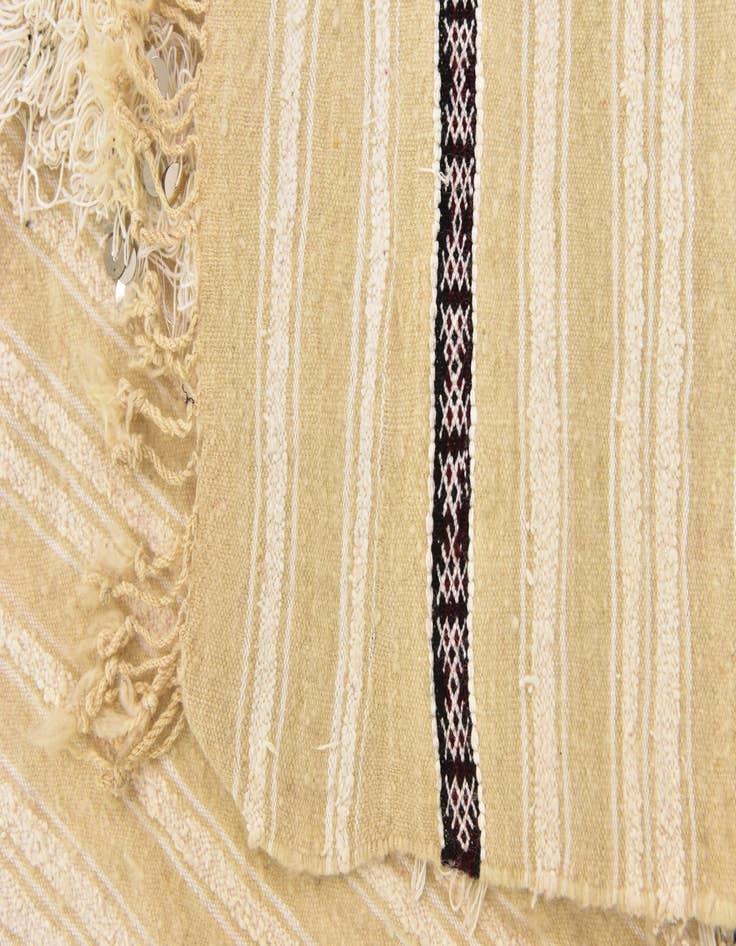 Detail image of  4' 6 x 8'  Hand Knotted Moroccan Wool Runner Rug