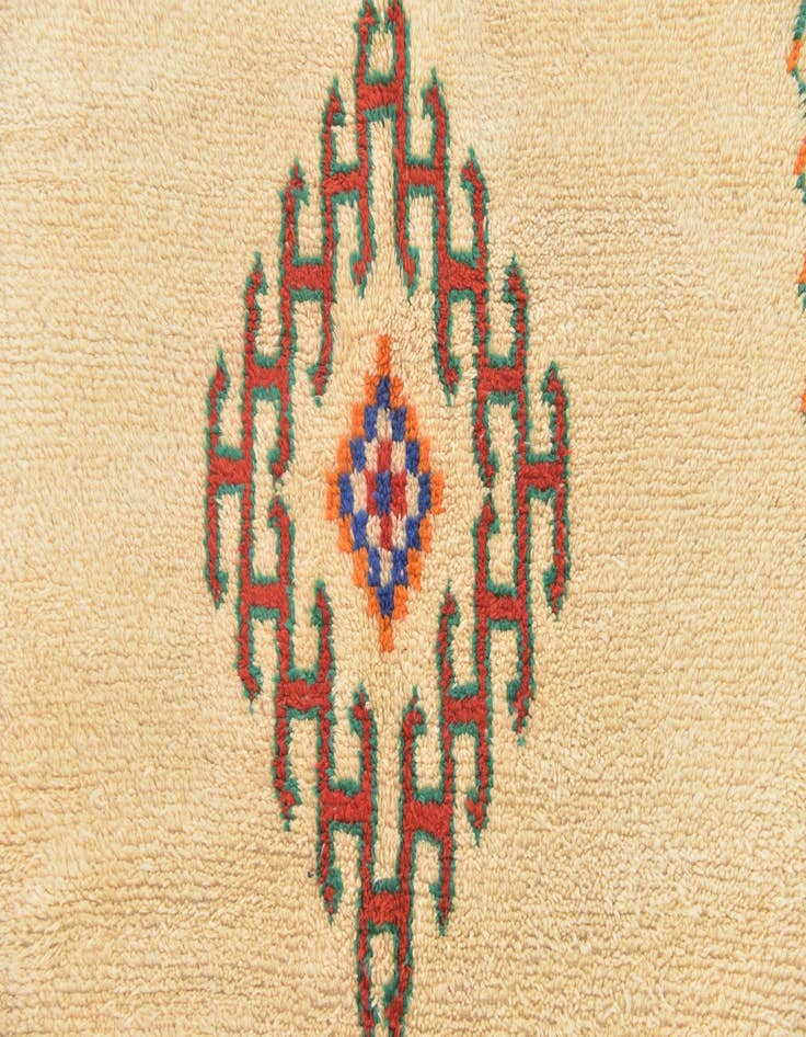 Detail image of  4' 6 x 8' 2  Hand Knotted Moroccan Wool Runner Rug