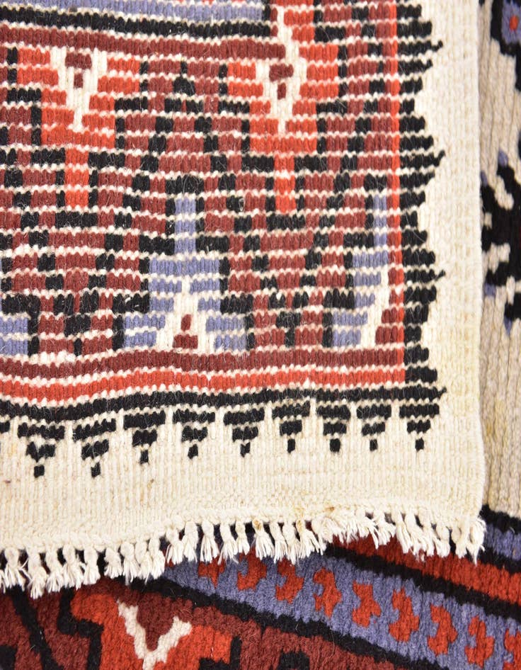 Detail image of  2' 9 x 10' 8  Hand Knotted Moroccan Wool Runner Rug