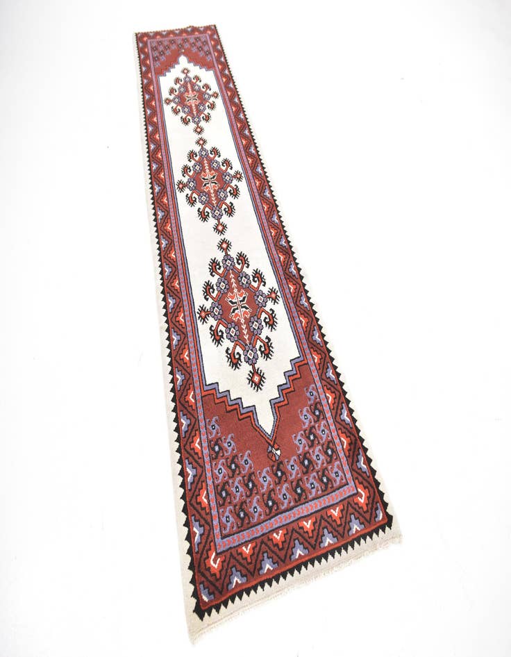 Detail image of  2' 9 x 10' 8  Hand Knotted Moroccan Wool Runner Rug