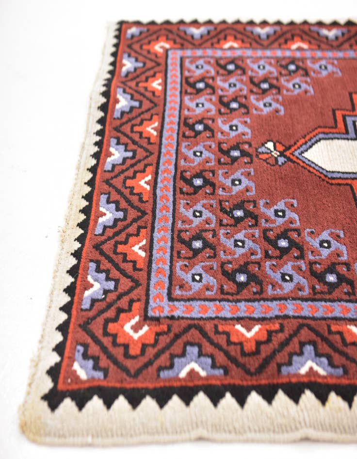 Detail image of  2' 9 x 10' 8  Hand Knotted Moroccan Wool Runner Rug