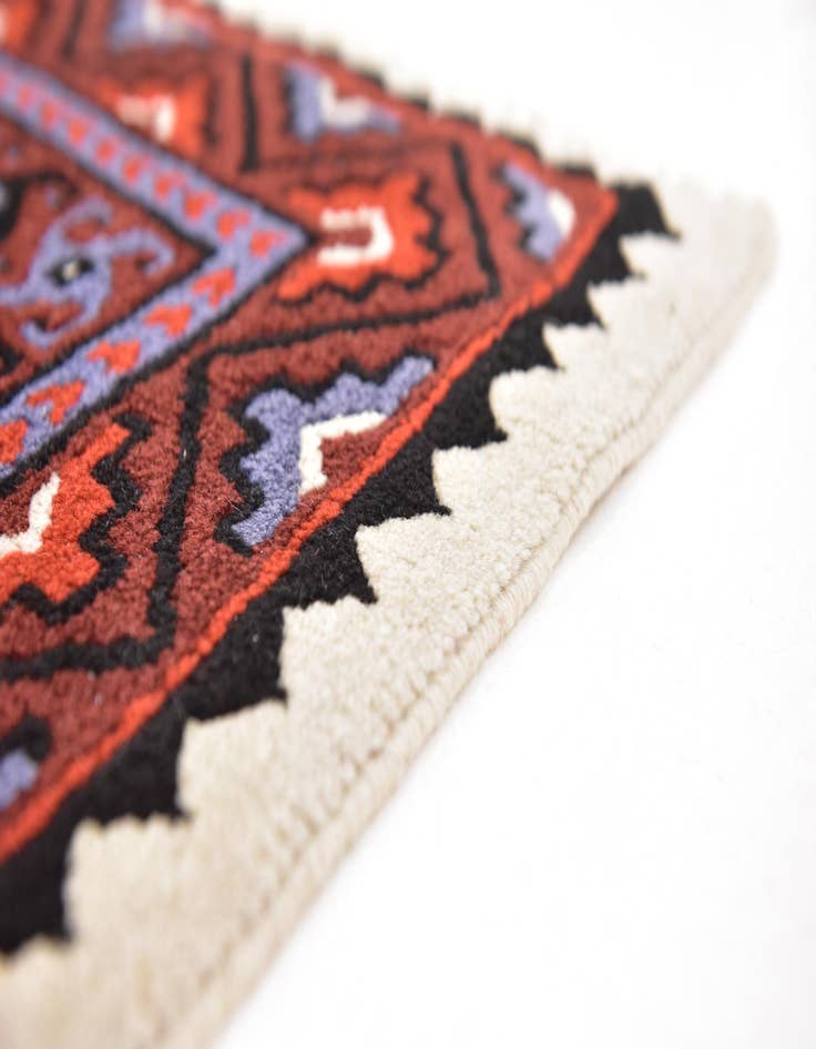 Detail image of  2' 9 x 10' 8  Hand Knotted Moroccan Wool Runner Rug