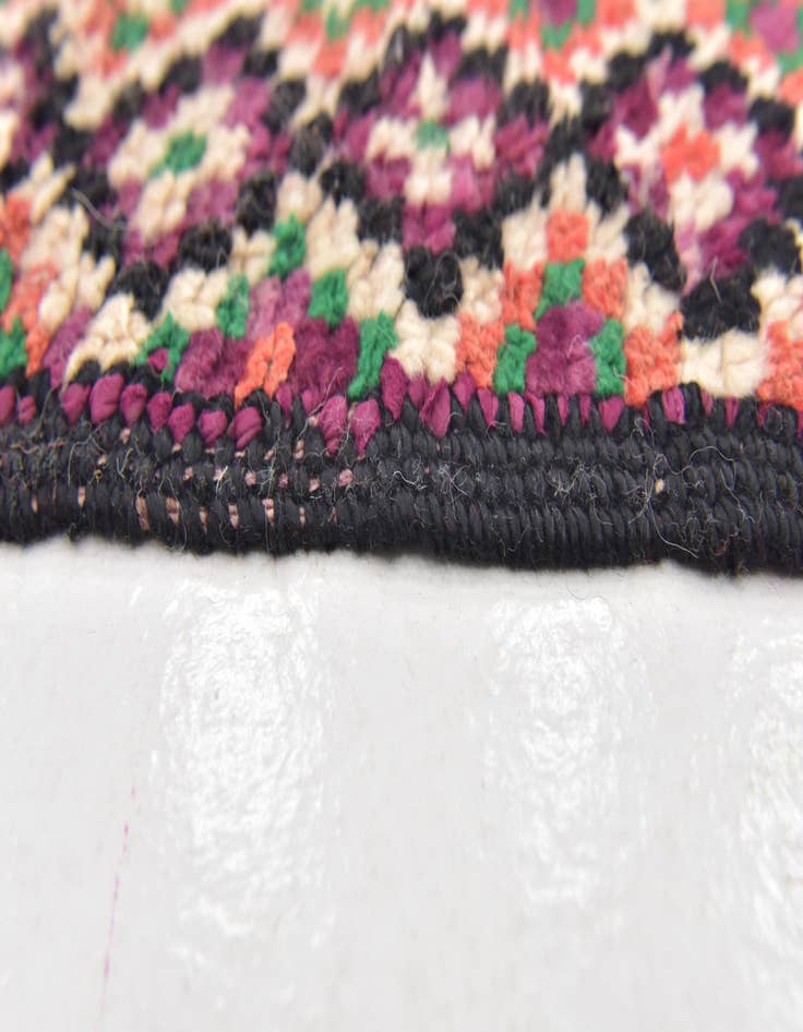 Detail image of  5' x 11'  Hand Knotted Moroccan Wool Runner Rug