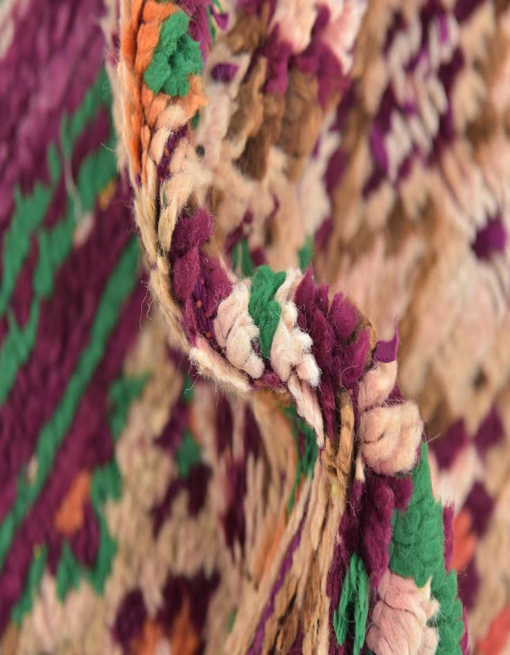 Detail image of  5' x 11'  Hand Knotted Moroccan Wool Runner Rug