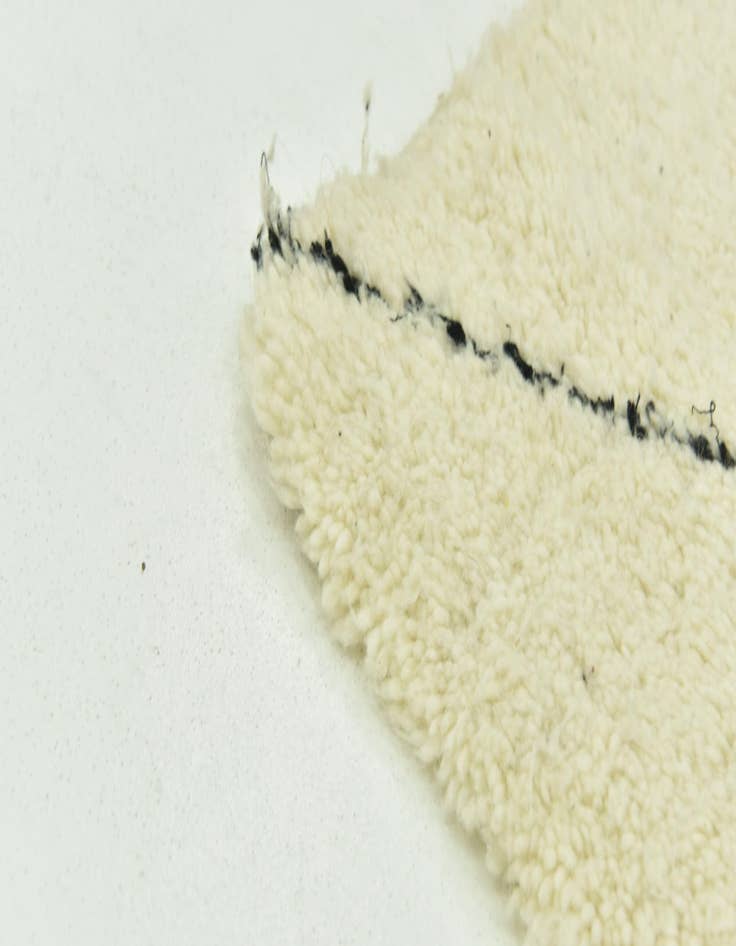 Detail image of  4' 6 x 8' 7  Hand Knotted Moroccan Wool Runner Rug