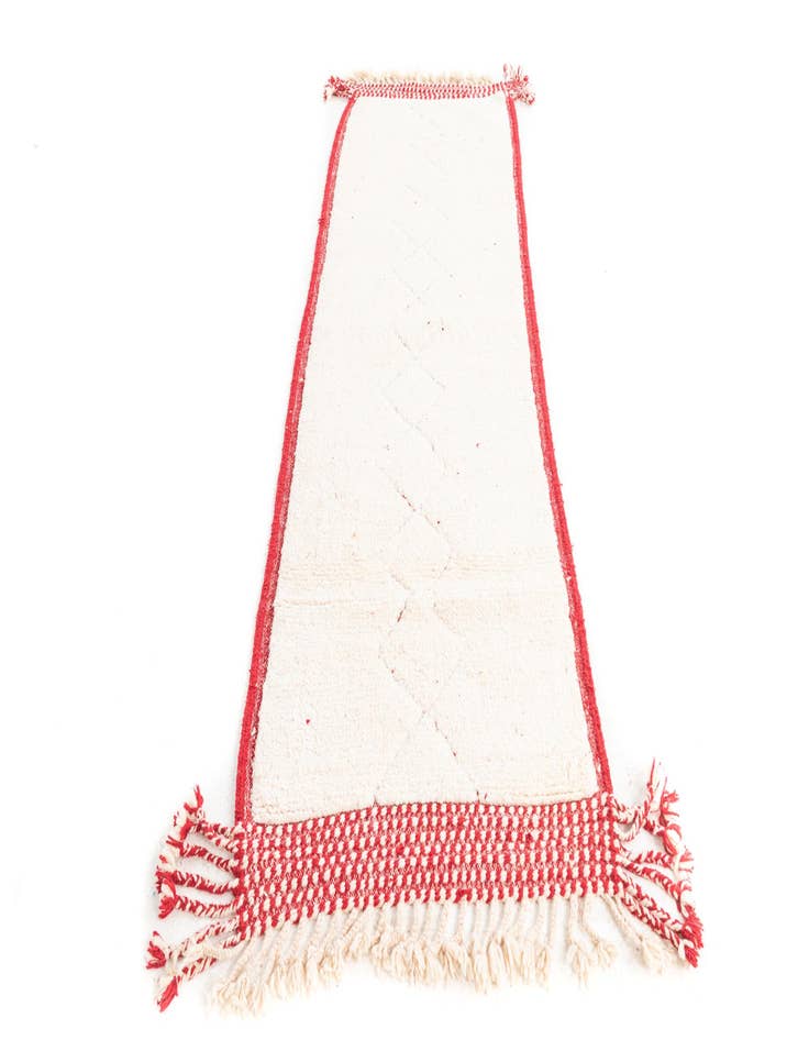 Detail image of  3' x 9'  Hand Knotted Moroccan Wool Runner Rug