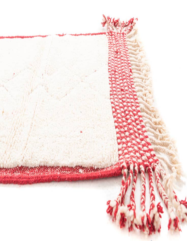 Detail image of  3' x 9'  Hand Knotted Moroccan Wool Runner Rug