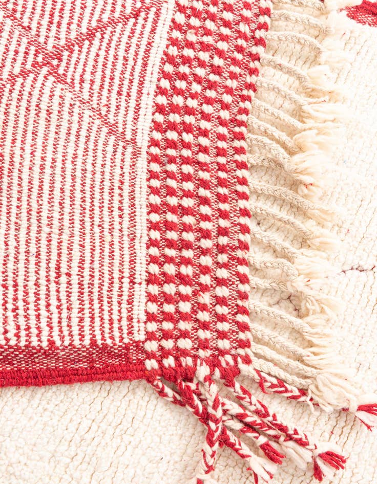 Detail image of  3' x 9'  Hand Knotted Moroccan Wool Runner Rug