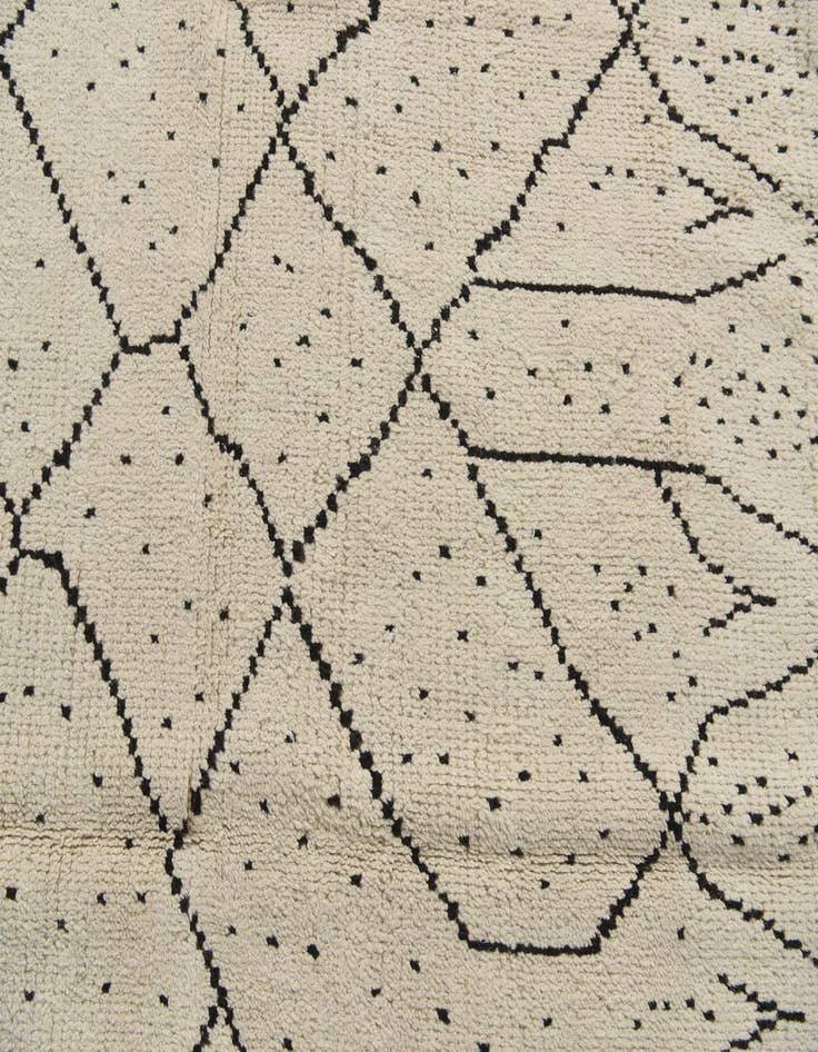 Detail image of  6' 2 x 12' 6  Hand Knotted Moroccan Wool Runner Rug