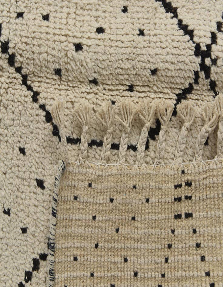 Detail image of  6' 2 x 12' 6  Hand Knotted Moroccan Wool Runner Rug