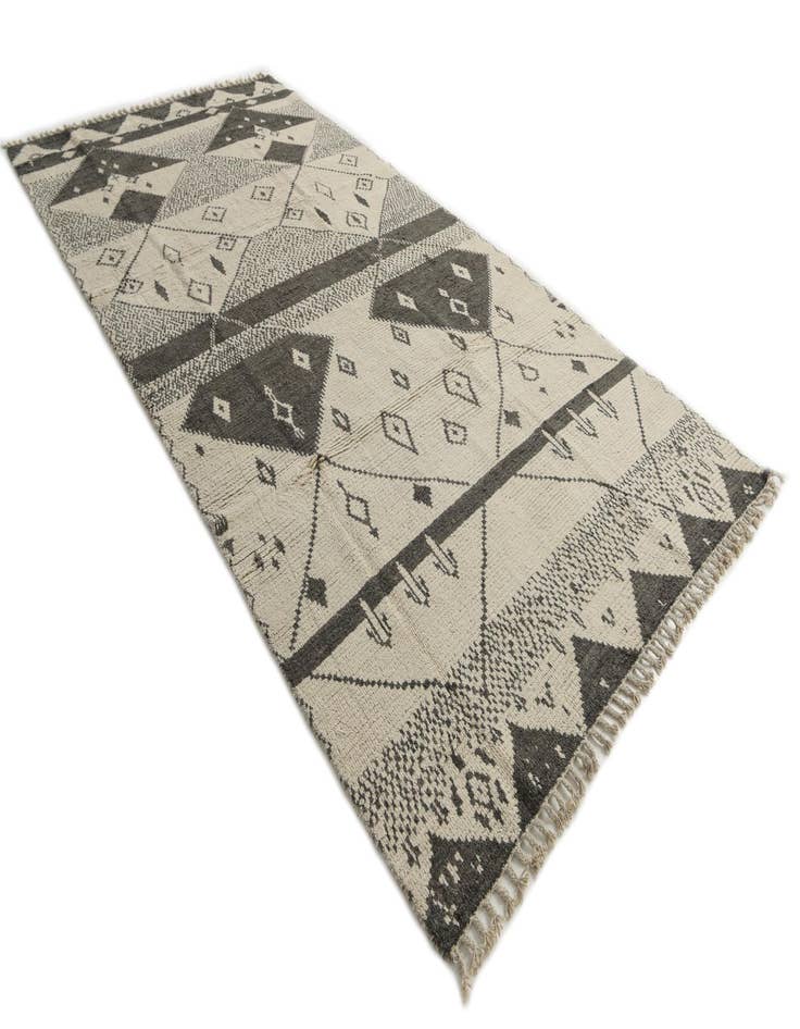 Detail image of  6' 3 x 12' 5  Hand Knotted Moroccan Wool Runner Rug