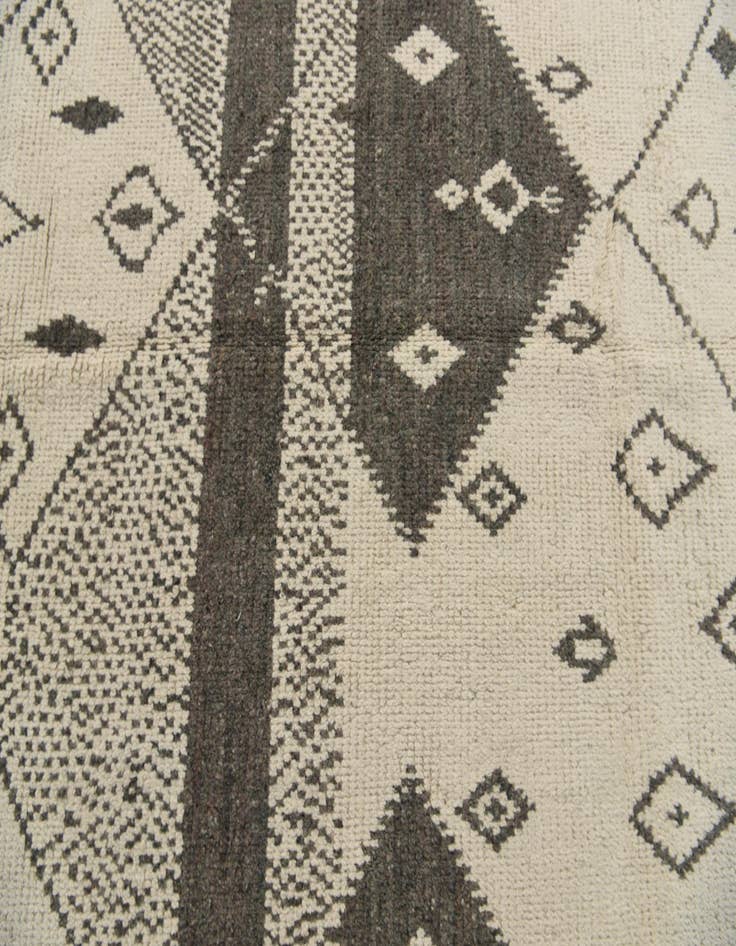 Detail image of  6' 3 x 12' 5  Hand Knotted Moroccan Wool Runner Rug